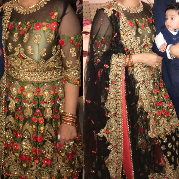 anarkali dress with heavy dupatta